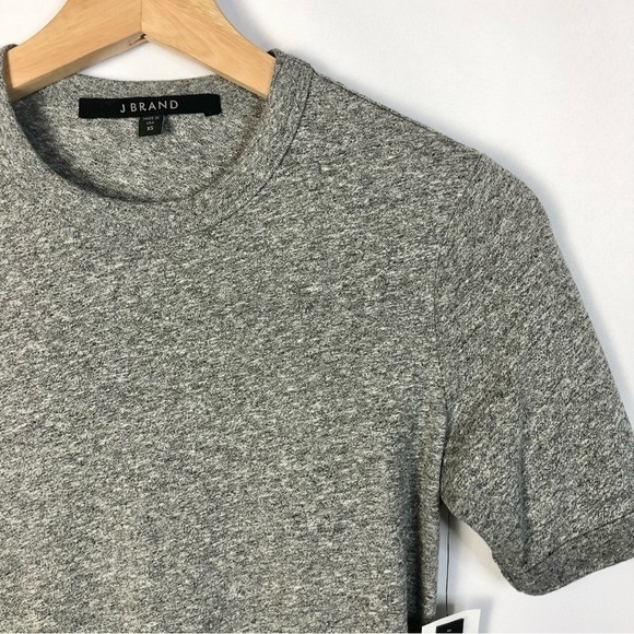 J Brand Heather Gray Crewneck Short Sleeve T-Shirt XS - Picture 3 of 4